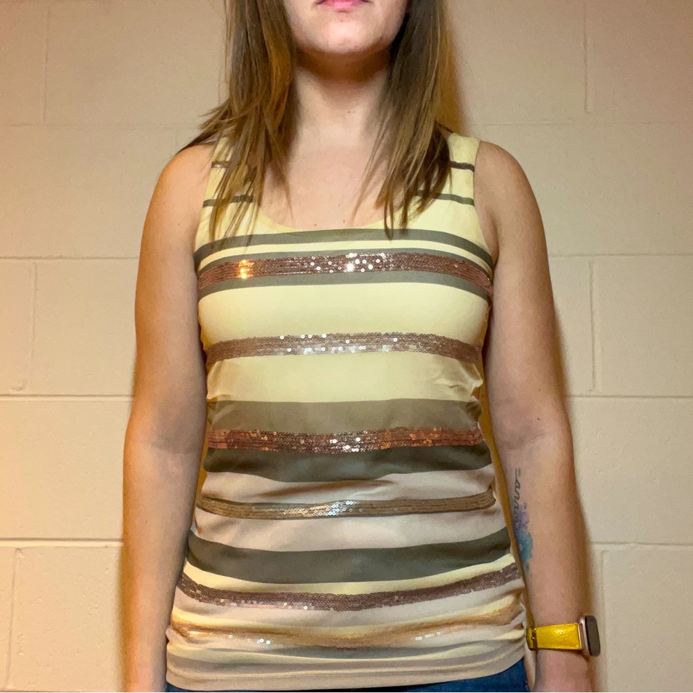 Sequin Express Tank Top